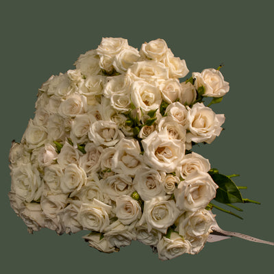 Elegant Beige Spray Roses with Feminine Touch